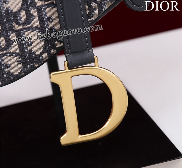Dior专柜新款迪奥高仿原单长肩带大小号牛皮马鞍包手拎斜挎包 djfk1775